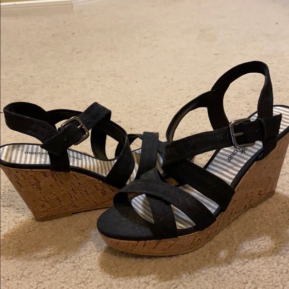 Black cork wedges - Picture 2 of 4